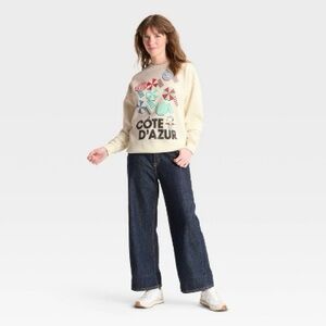 Women's peanuts snoopy Côte d’Azur Crewneck sweatshirt